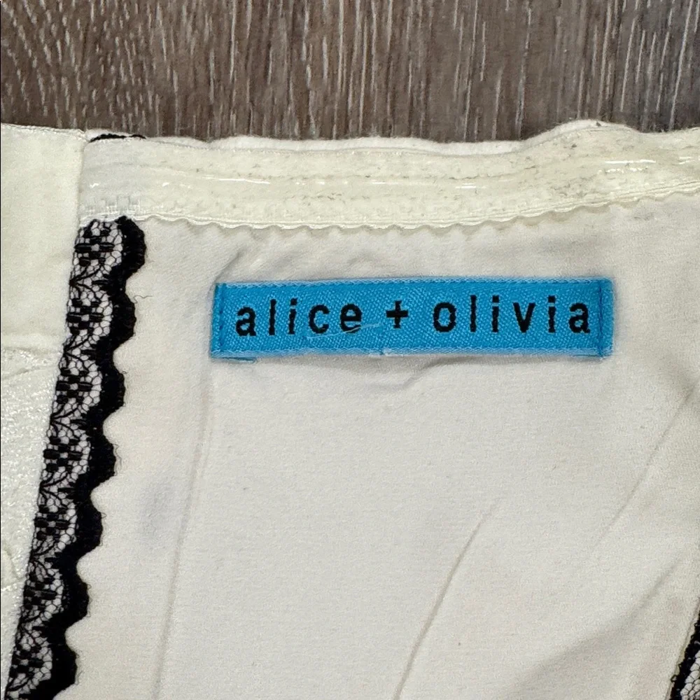 Alice + Olivia Cream and Black Polka Dot set - Picture 4 of 9
